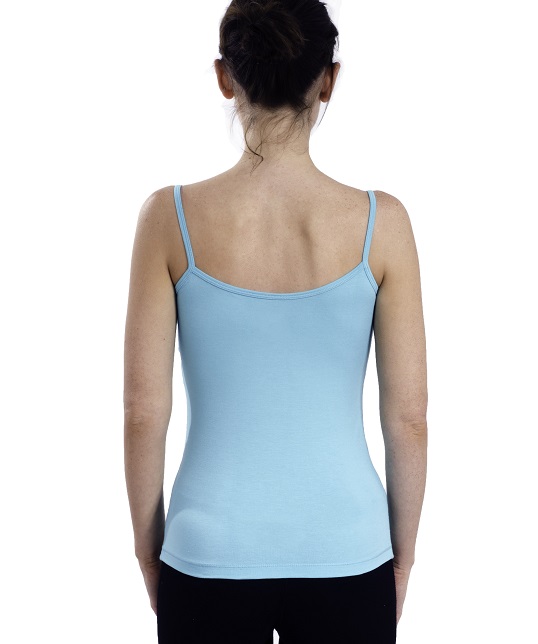 Dames trimfit hemdje licht blauw